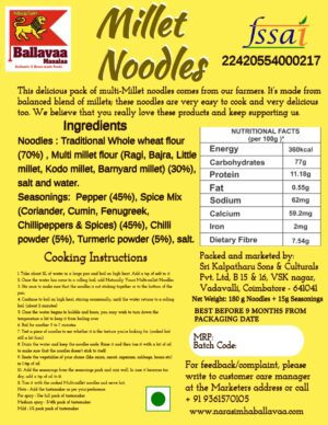 Multi-Millet Noodles – The Millet Shop